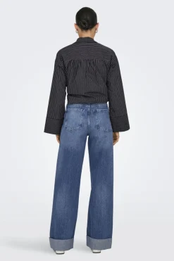 Only Jeans Onlbroome Hw Wide Fold Up Dnm Tai224