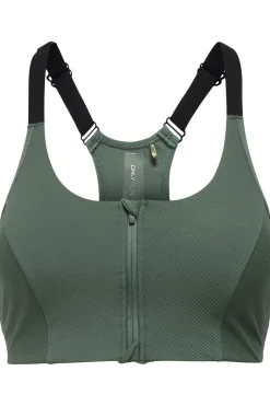 Only Play Sport Bh Onpjana-3 Zip Sports Bra