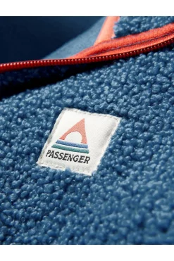 Passenger Clothing ltd Fleece Mens Muse Polar Lined Sherpa 1/4 Zip