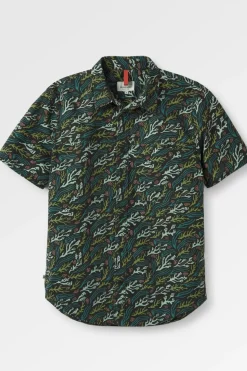 Passenger Clothing ltd Hemd Way Ripstop Printed Short Sleeve