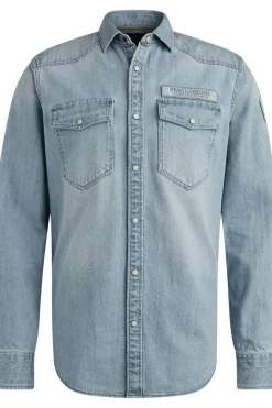 PME Legend Hemd Bleach Indigo Denim