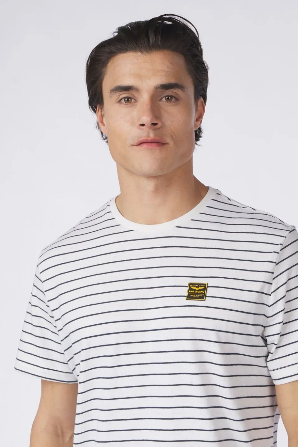 PME Legend T-Shirt Yd Melange Striped