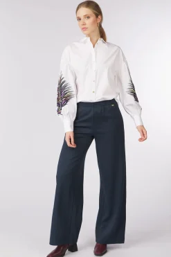 Pom Amsterdam Broek Suzi Dark Knavy