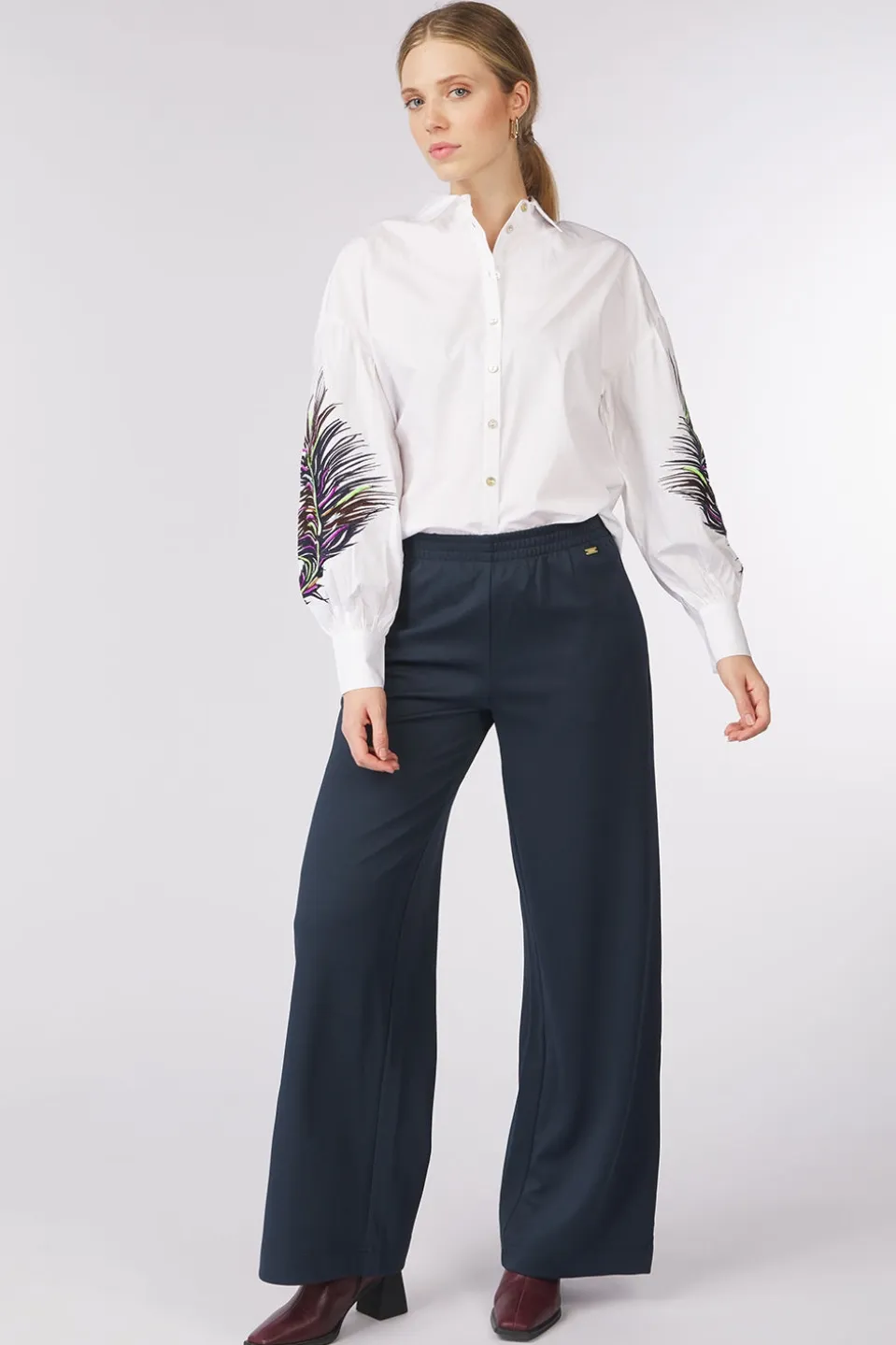 Pom Amsterdam Broek Suzi Dark Knavy