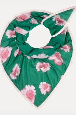 Pom Amsterdam Sjaal Shawl Meadow Flowers Green