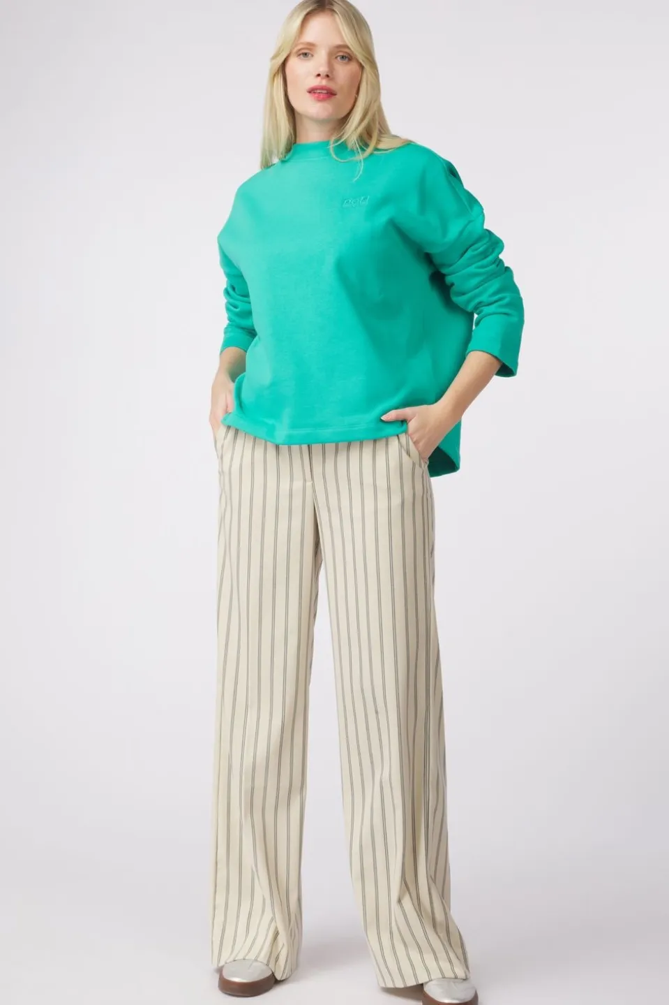 Pom Amsterdam Trui Fresh Green