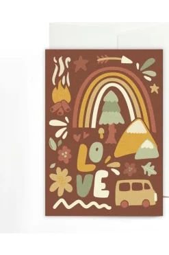 Roadtyping Wenskaart 70Ies Love