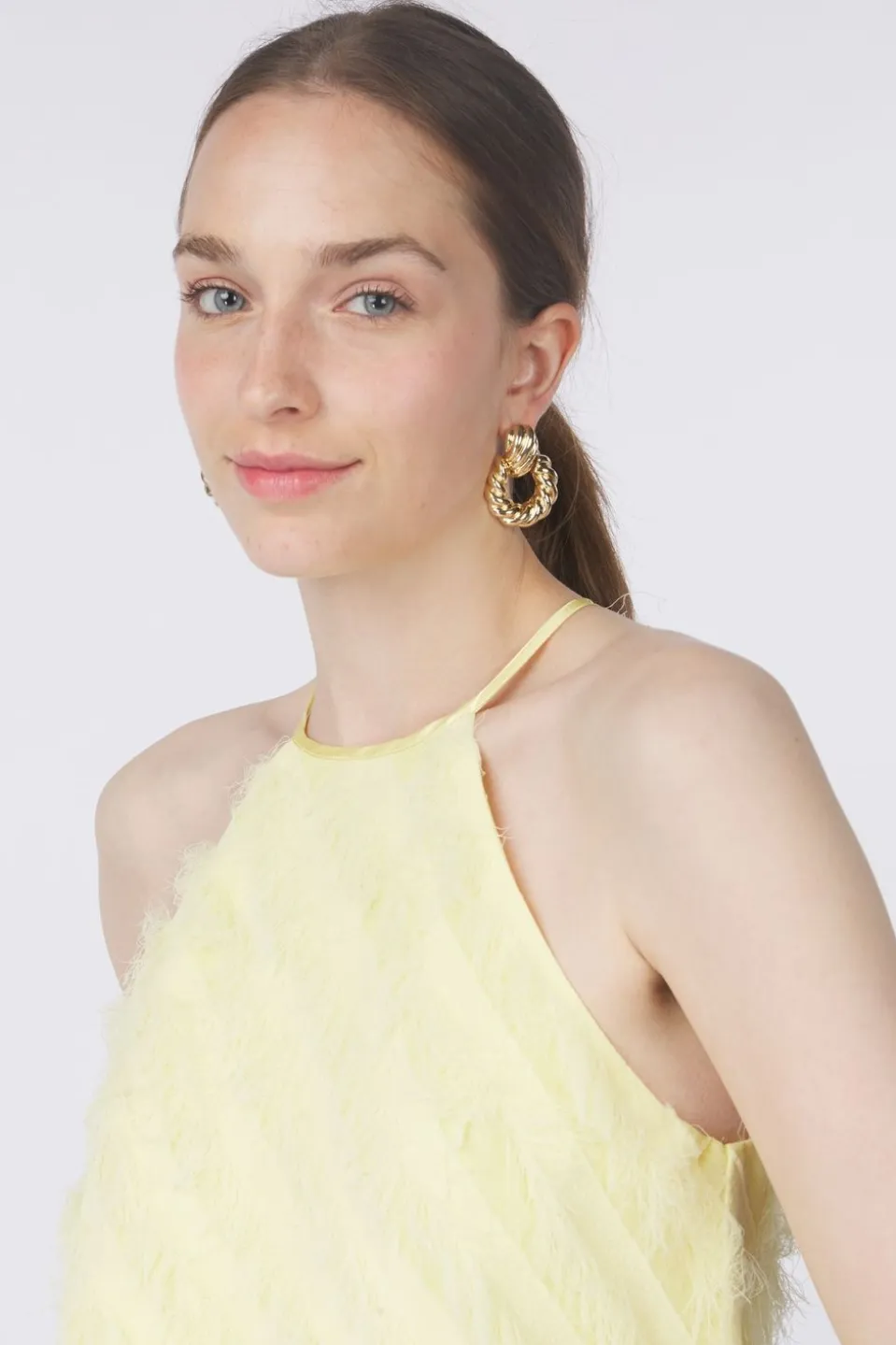 Selected Blouse Bea-Tiffa Halterneck Fringe