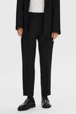 Selected Broek Rita-Ria Cropped Black