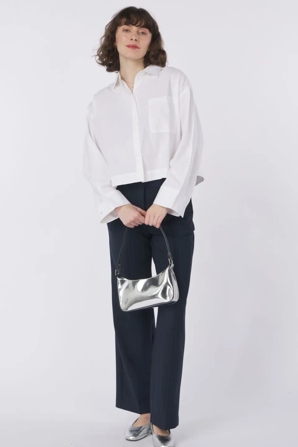 Selected Hemd Astha Cropped Boxy
