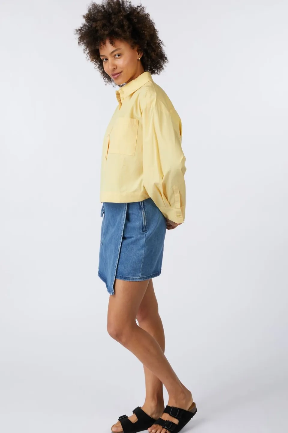 Selected Hemd Astha Cropped Boxy