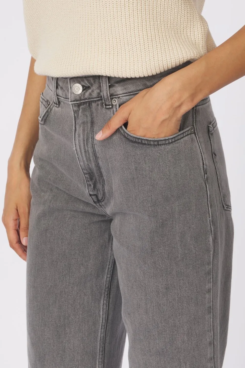Selected Jeans Alice Wid Long Eloise Gre Jea
