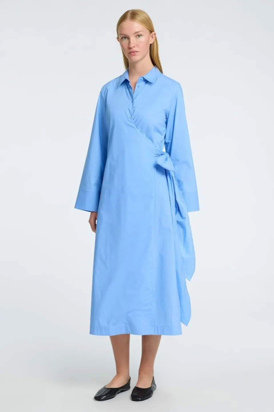 Selected Jurk Aviana Ls Midi Wrap B