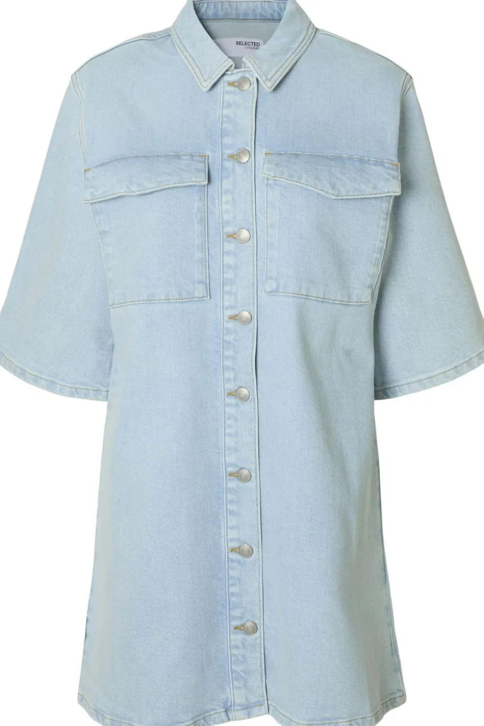 Selected Jurk Haprer Sky Blue