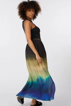 Selected Rok Vilmi Hw Aop Maxi Slit Skirt B