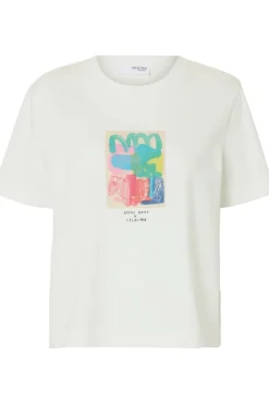Selected T-Shirt Essential Boxy Printed