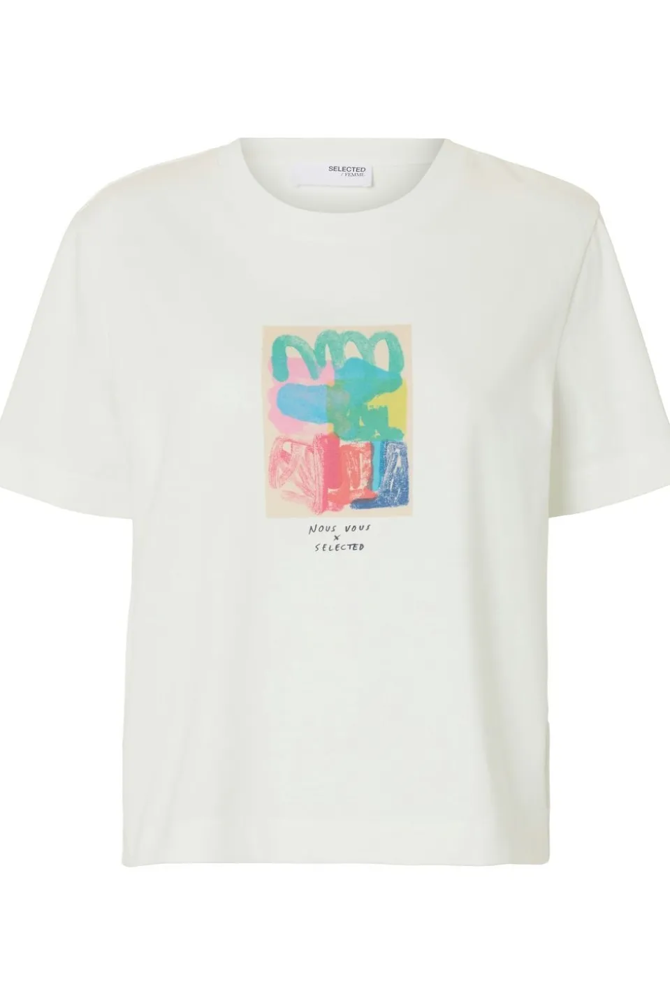 Selected T-Shirt Essential Boxy Printed