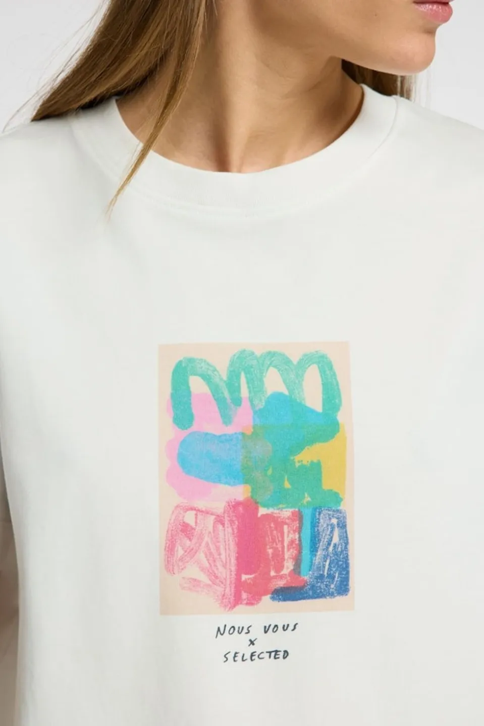 Selected T-Shirt Essential Boxy Printed