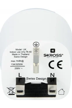 S-Kross Wereldstekker Europe To UK Adapter