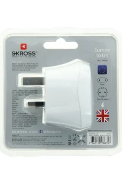 S-Kross Wereldstekker Europe To UK Adapter