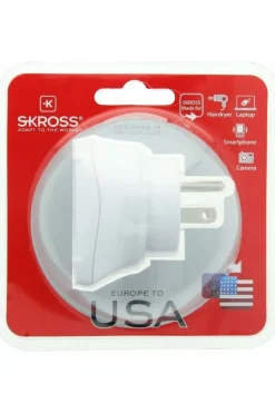S-Kross Wereldstekker Europe To USA Adapter