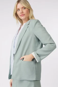 Soaked in Luxury Blazer Slshirley Fold-Up