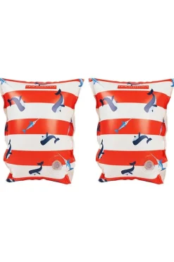 Swim Essentials Zwemarmbandjes -  Red-White Whale - Inflatable Swimming Armbands 2-6