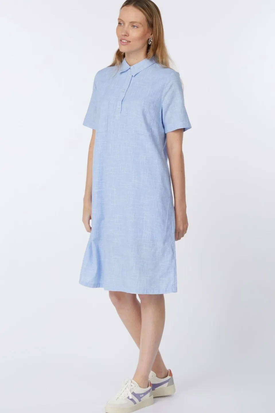 Tom Tailor Jurk Dress With Slub Structure