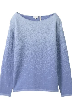 Tom Tailor Trui Knit Degrade Boatneck