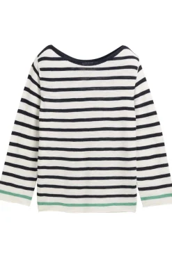 Tom Tailor Trui Knit Striped Boatneck