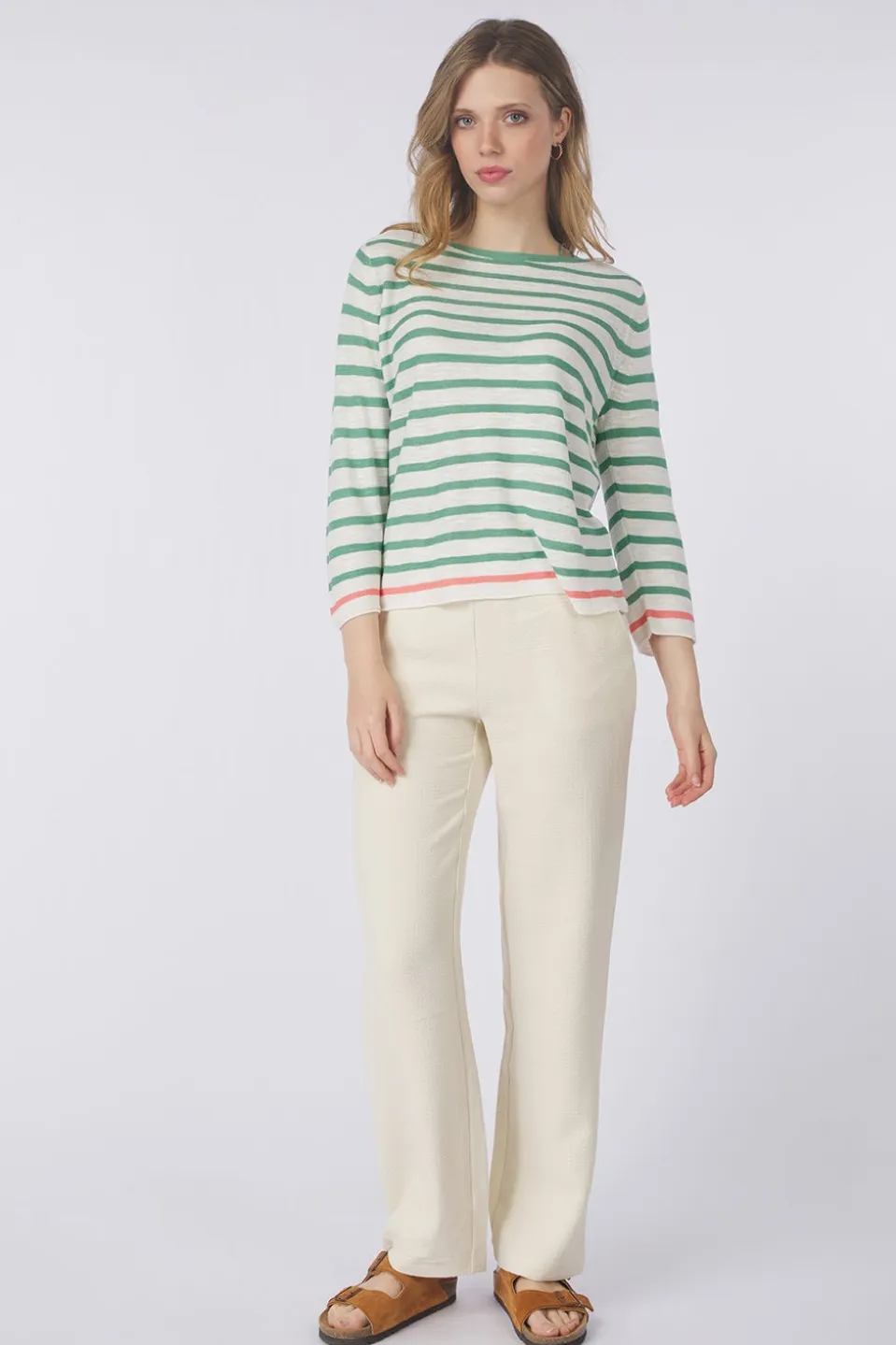 Tom Tailor Trui Knit Striped Boatneck