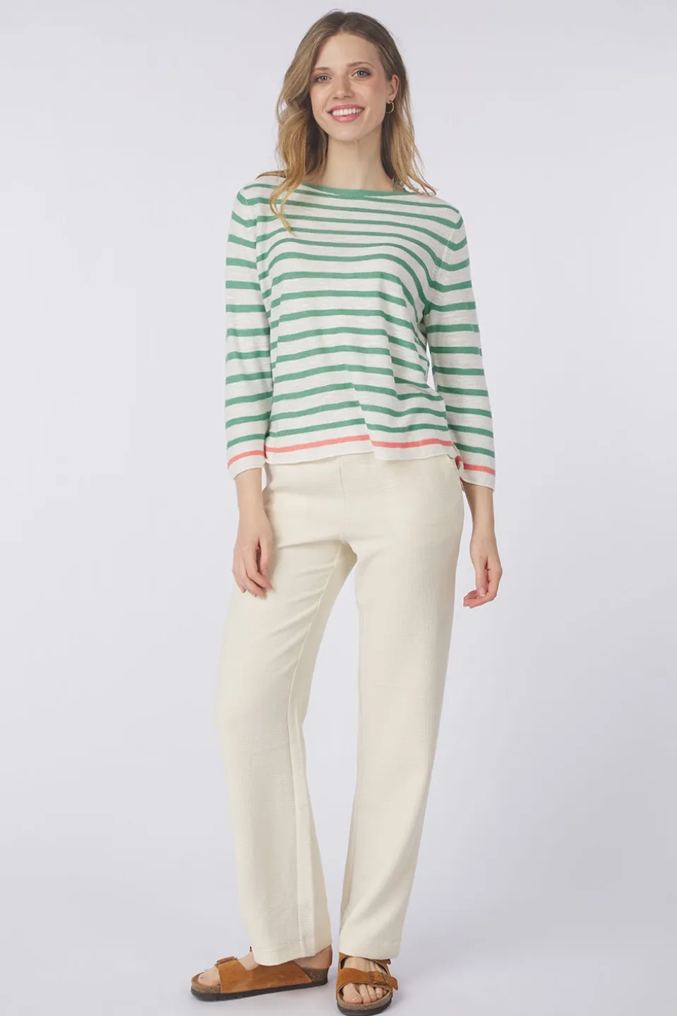 Tom Tailor Trui Knit Striped Boatneck
