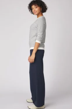 Tom Tailor Trui Stripe Jacquard Sweatshirt