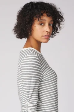 Tom Tailor Trui Stripe Jacquard Sweatshirt