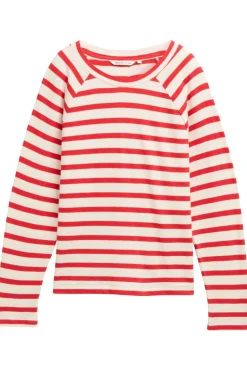 Tom Tailor Trui Striped Boxy T-Shirt With Buttons