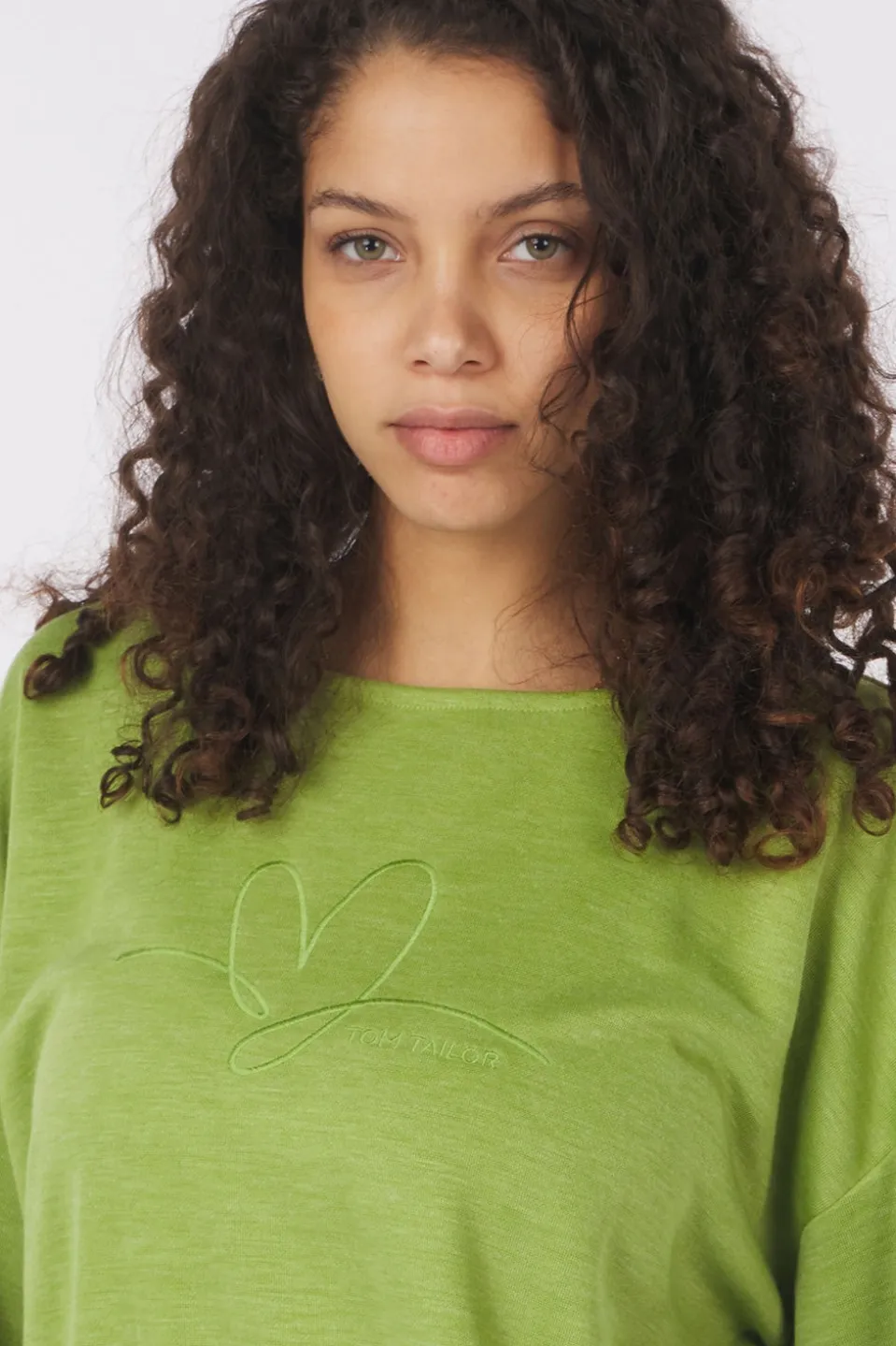 Tom Tailor Trui Sweatshirt With Embroidery