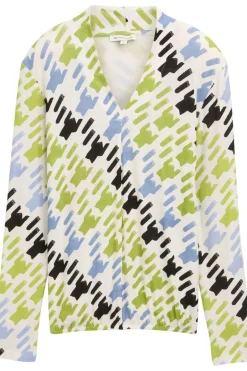 Tom Tailor T-Shirt T-Shirt V-Neck Alloverprinted