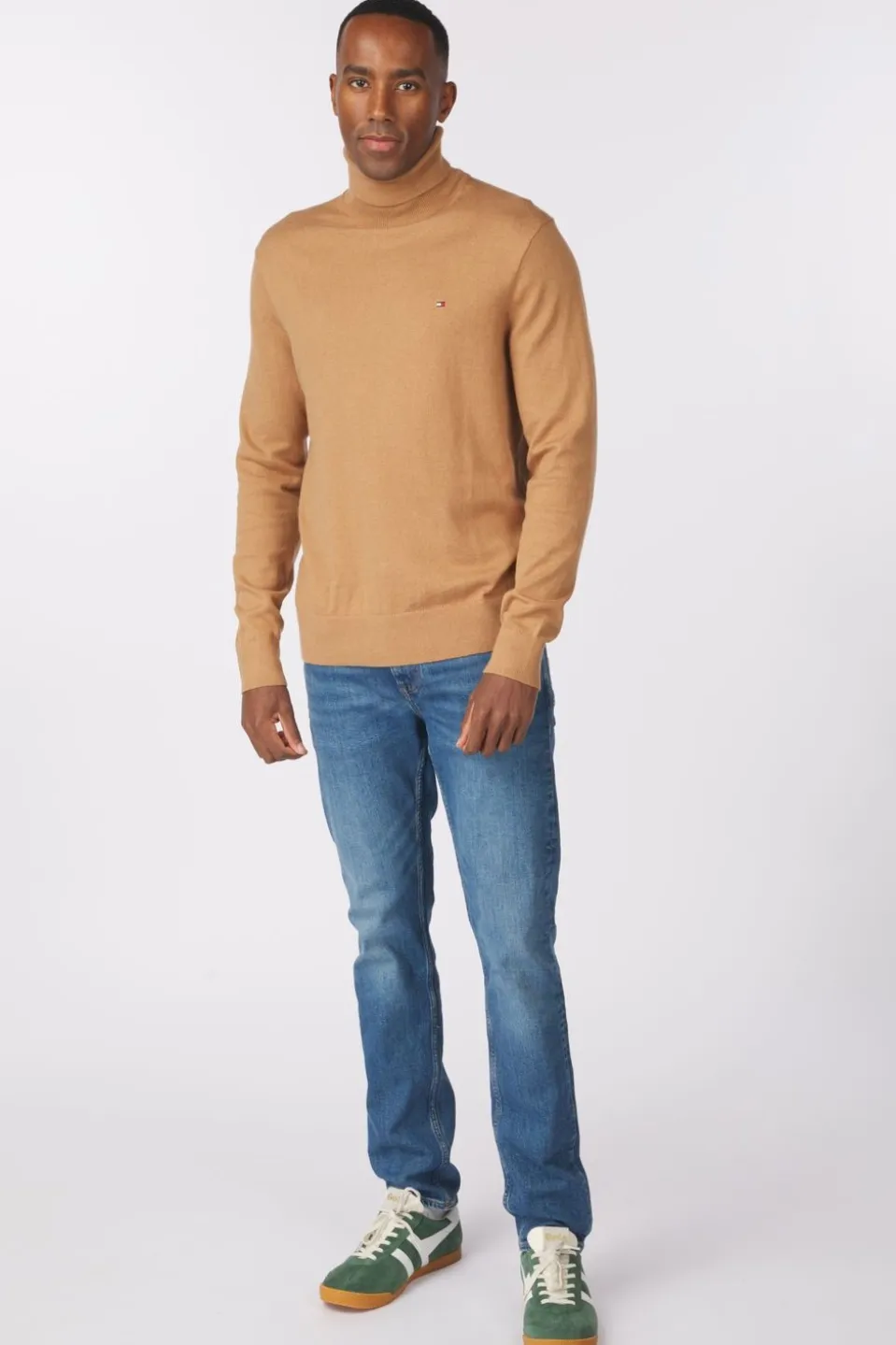 Tommy Hilfiger Coltrui Pima Org Ctn Cashmere Roll Neck
