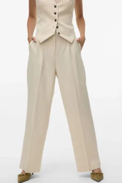 Vero Moda Broek Troian Wide Pinstripe Dad