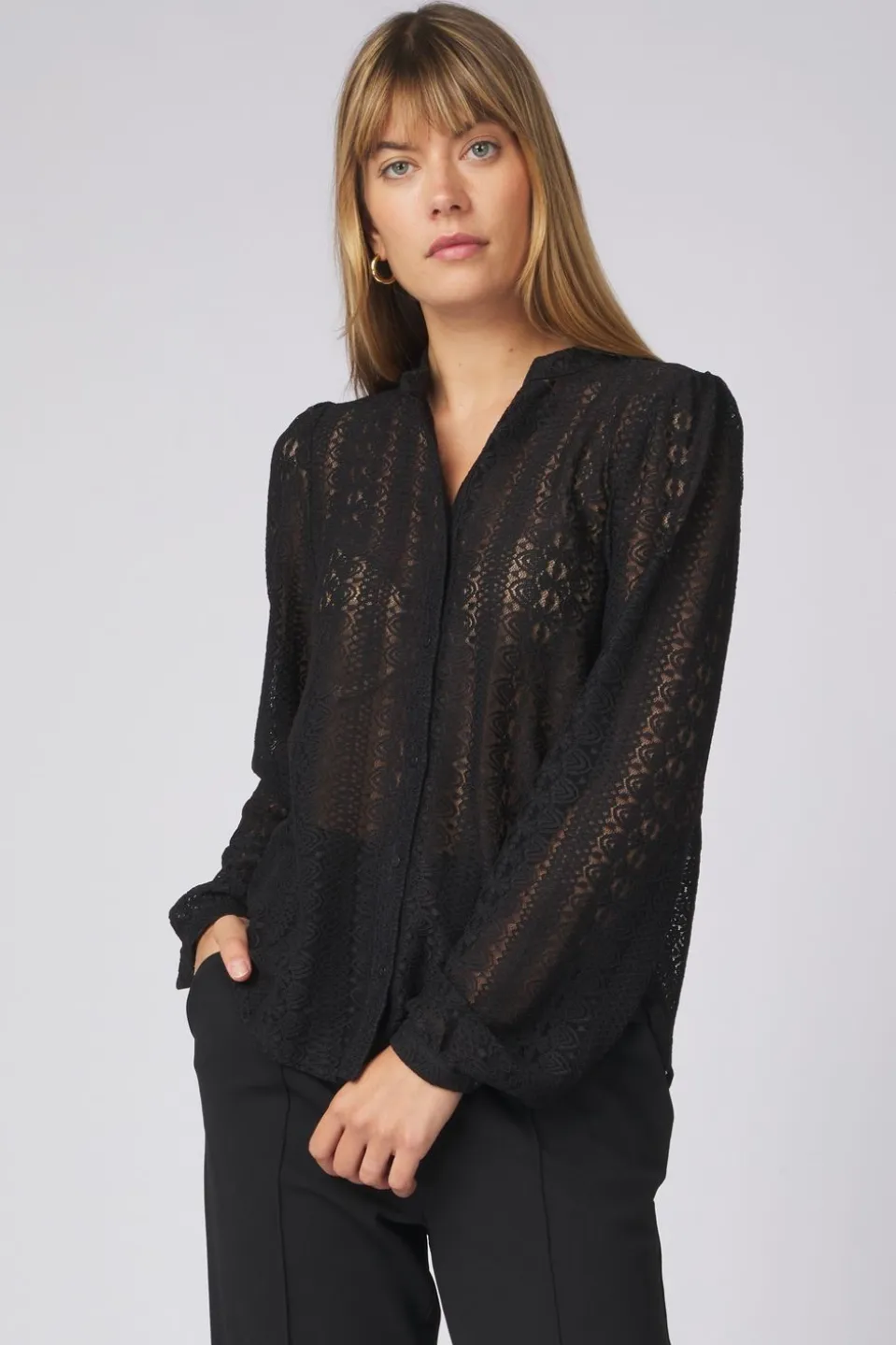 Vila Hemd Chikka Lace-