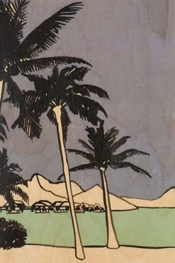 Woodhi Gadget Postcard Palm Trees