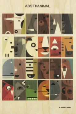 Woodhi Wenskaart Postcard Animals