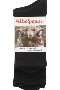 Woolpower Sokken 2-Pack Sock Liner And Logo 400