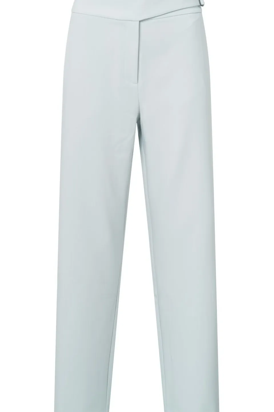 Yaya Broek High Waist Straight Leg Pantalon With Belt Detail