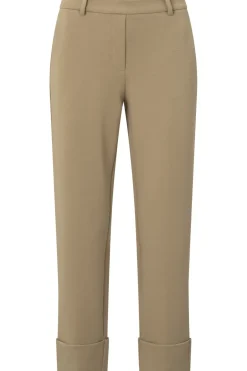 Yaya Broek Jersey Tailored With Elastic Waist And Bi