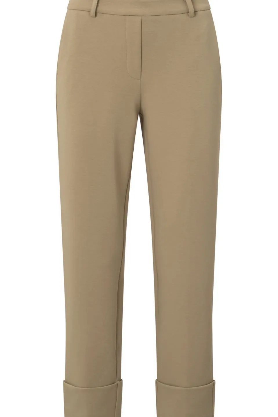 Yaya Broek Jersey Tailored With Elastic Waist And Bi