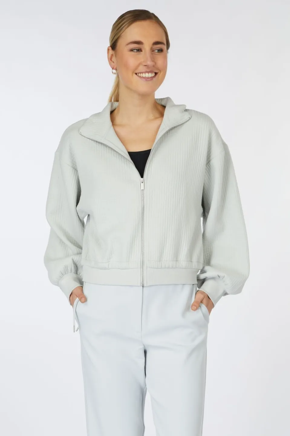 Yaya Cardigan Ribbed Jersey Cardigan With Cords