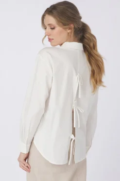 Yaya Hemd Poplin Shirt With Bows