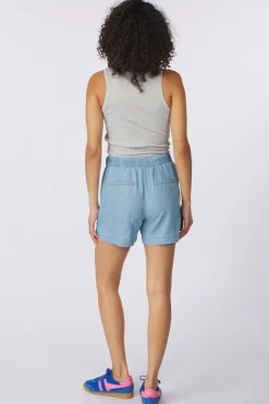 Yaya Short Chambrays With Elastic Waist, Pockets And Dr