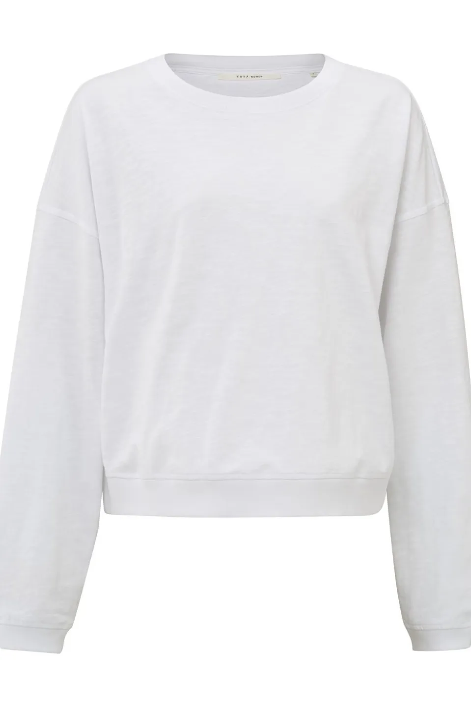 Yaya Trui Sweatshirt With Slub Effect